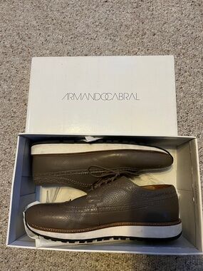 Men’s Brown Leather Derby Oxfords